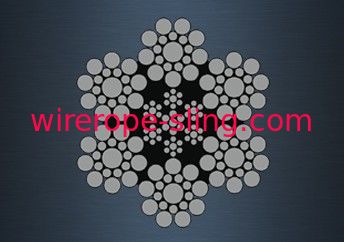 Résistance à l'abrasion de configuration d'ordinaire de câble métallique de grue à tour avec le noyau en acier