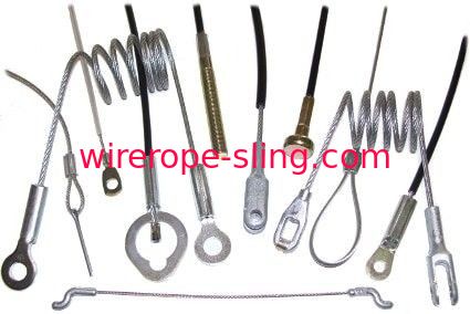 Assemblées de corde de fil d'acier, ODM de câbles équipés de câble/OEM pour des lanières