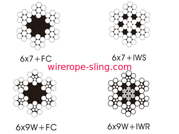 Liant le fil d&#39;acier galvanisé 6 x 9, câbles de levage en acier de chalutage 5mm
