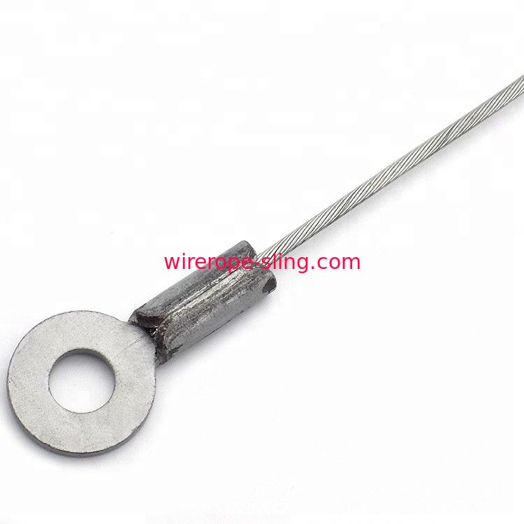 Élingues de levage de câble d&#39;acier inoxydable 304, élingue de tour de cou de câble métallique