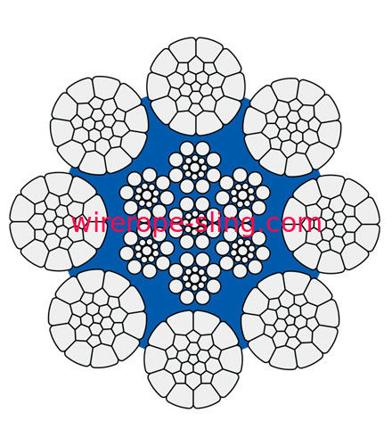 Modèle électrique 8* de câble métallique d'acier inoxydable de grue de 50 tonnes K31WS + IWR -25.5MM