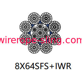 Câble linéaire 8 x 64 SFs d'acier inoxydable de contact pour la ligne d'ancre de forage en mer