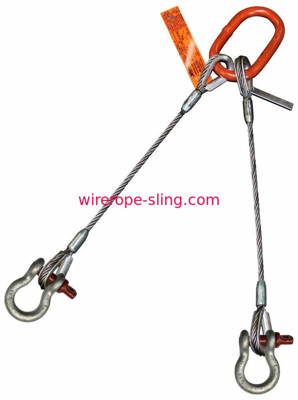 Dé de bride d'acier inoxydable de deux jambes pour visser le maillon de jonction oblong de dispositif d'accrochage d'ancre de Pin