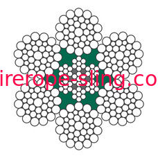 Grue de pont levant la norme enduite de la classe B de zinc de la corde LKS 6-1 P de fil d'acier