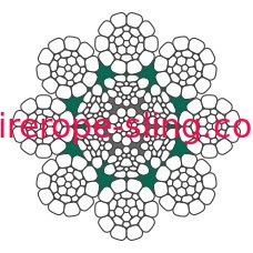 Remplissage en plastique du câble métallique du pendant 8mm de boom de grue de boom de trellis LKS 8-2 CP