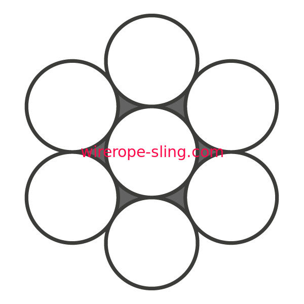 304 câble métallique 1570 en acier de câble de MPA du câble métallique de 1X7 5mm T/S pour l'architecture