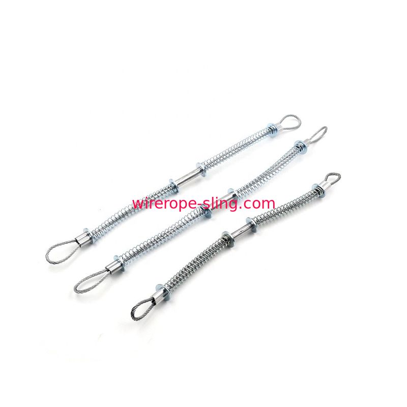 Tuyau galvanisé de câble métallique de levage de 1/8 pouce pour arroser le câble au jet de Whipcheck de sécurité