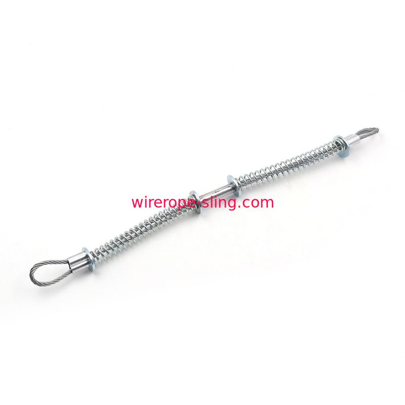 Fixez les brides inoxydables de câble métallique de calage 3/8" » des contrôles de fouet de sécurité de l'atelier *44