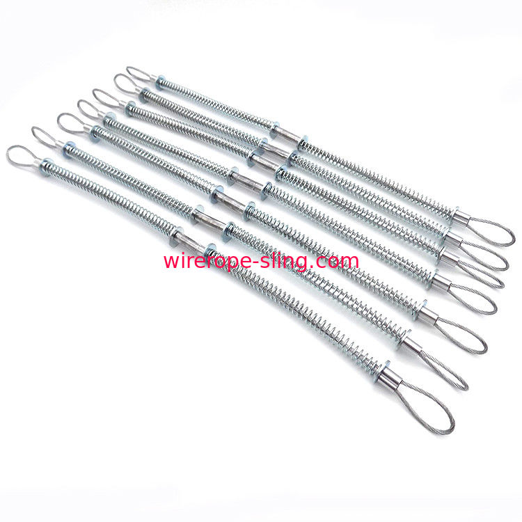Bride 2mm de corde en acier de câble de sécurité de Whipcheck - 8mm ont galvanisé inoxydable