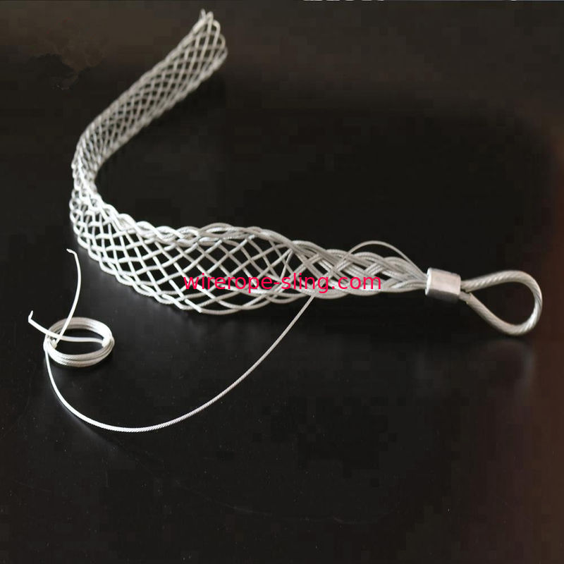 Chaussette de tirage de déplacement latérale simple galvanisée chaude d'enveloppe de câble métallique pour la traction de câble