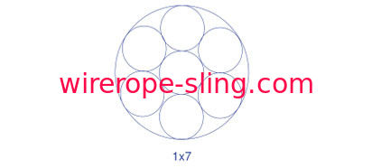 1 x 7 câble métallique rond d'acier inoxydable du fil 6mm