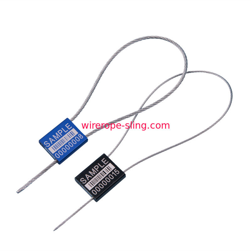 Serrure galvanisée colorée de joint de câble de degré de sécurité de conteneur de corde de fil d'acier