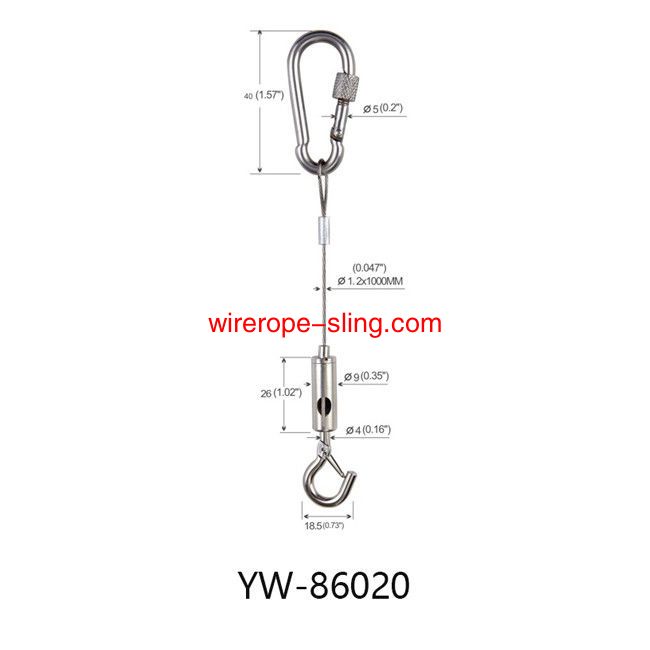 Système de suspension légère insonorisé en acier inoxydable yw86020