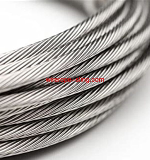 AISI 304 316 7x37 câbles en acier inoxydable câbles en acier haute tension pour rails à main