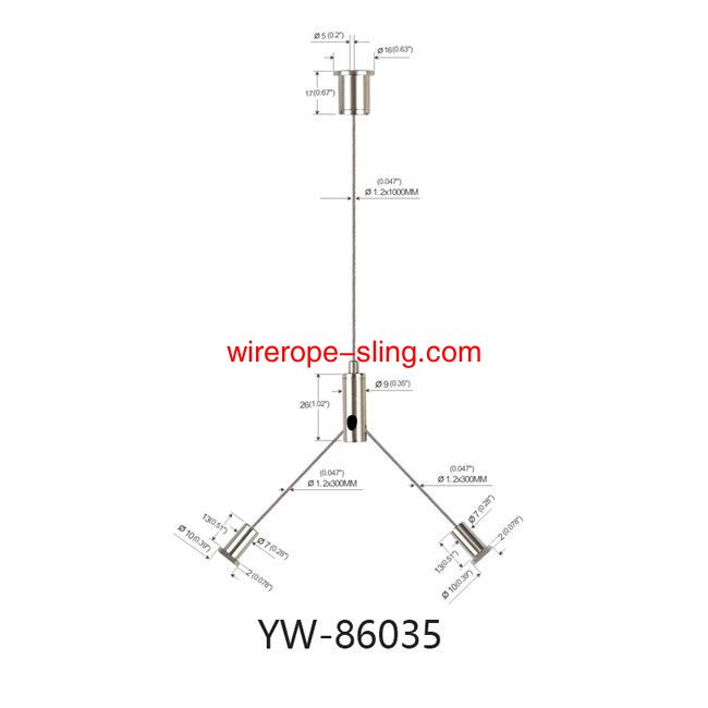 LED Panel lamp Steel Cable suspension Kit Brass Black y - TYPE CONNECTOR yw86034
