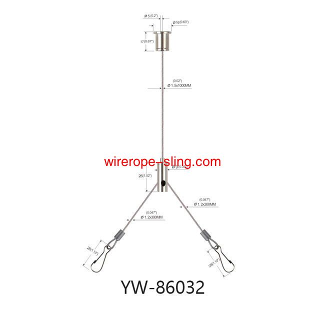 Panneau LED en cuivre y pour le kit de suspension du câble de plafond yw86032