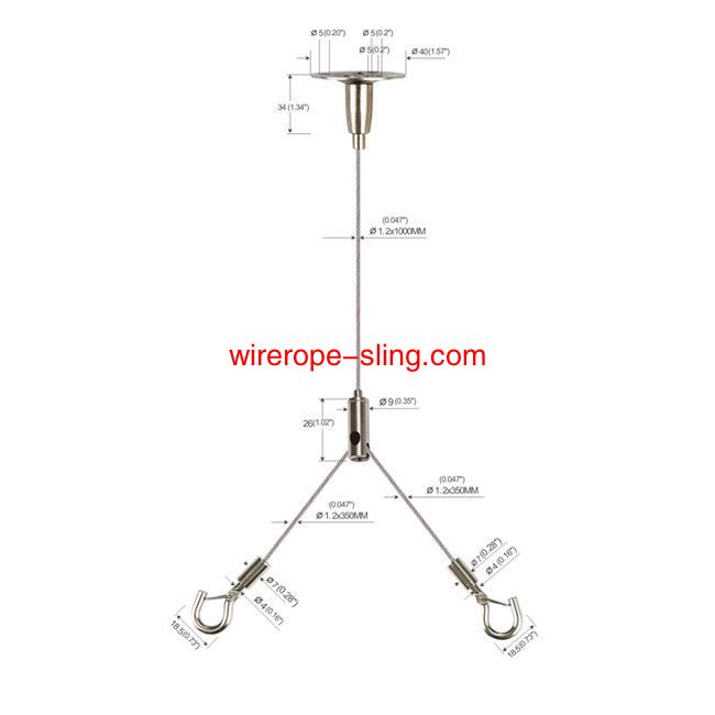LED Panel lamp ceiling Cable LED Lamp suspension Kit Copper y - 86033