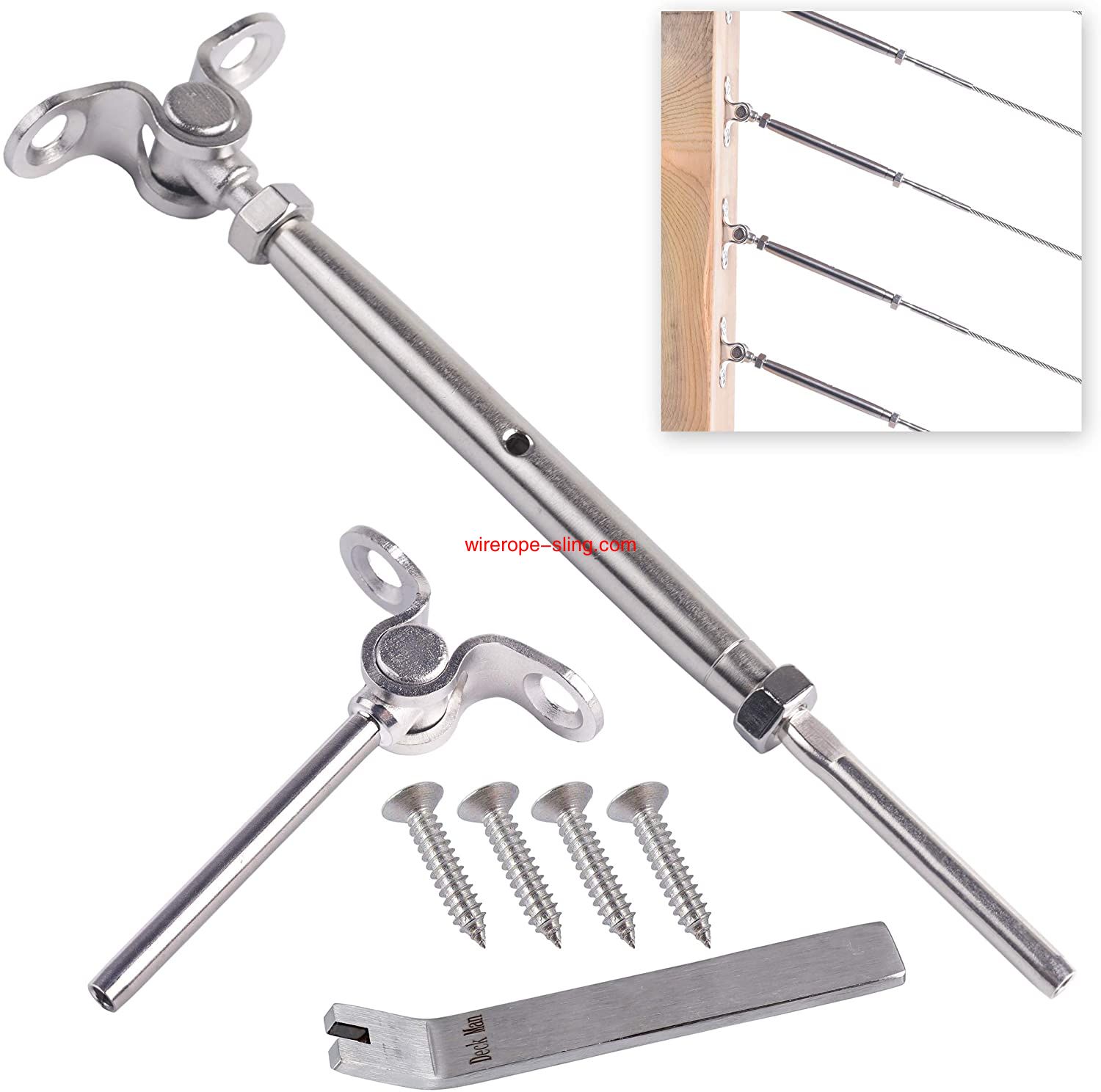 Câble en acier inoxydable angle réglable 1 / 8 