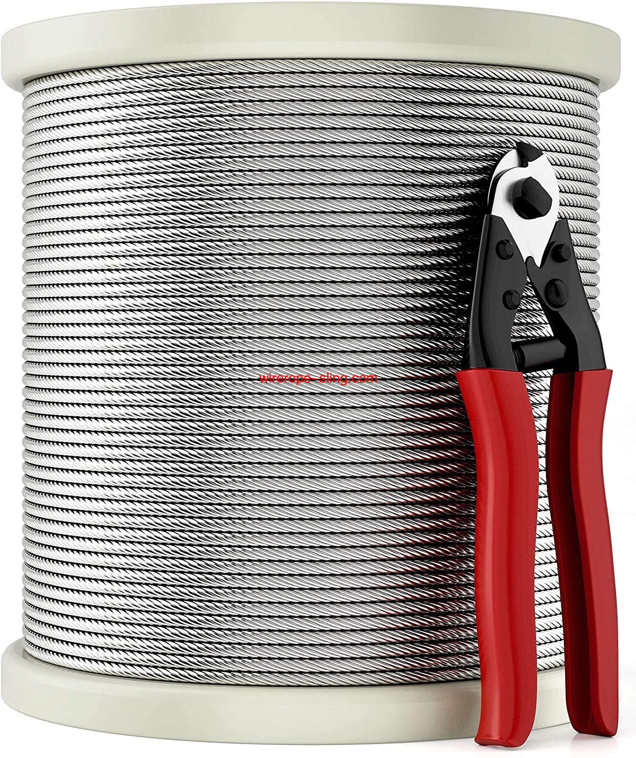 T316 câble en acier inoxydable avec machine de coupe, câble d'avion pour rails de pont, 7 x 7 brins